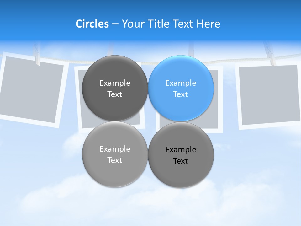 Illustration Frame Pin PowerPoint Template