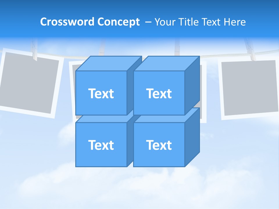 Illustration Frame Pin PowerPoint Template