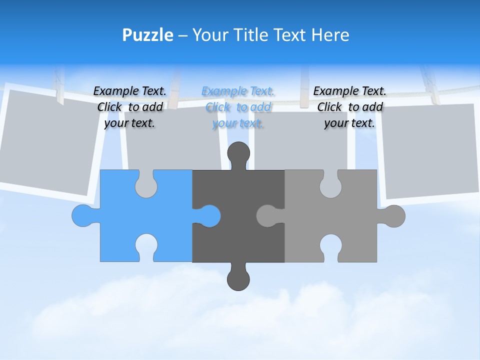 Illustration Frame Pin PowerPoint Template
