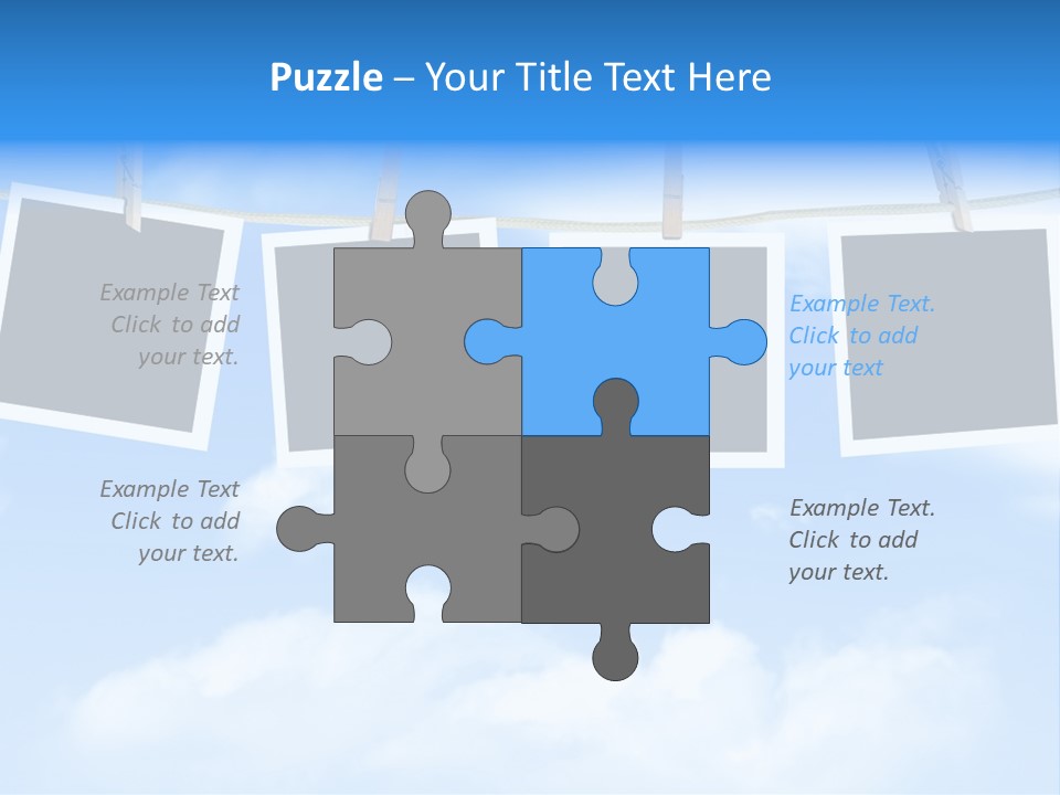 Illustration Frame Pin PowerPoint Template