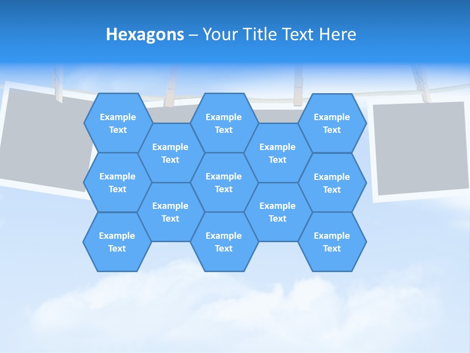 Illustration Frame Pin PowerPoint Template