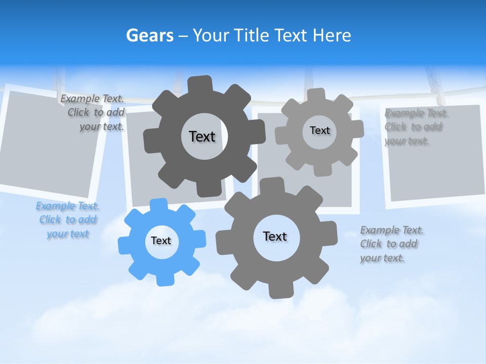 Illustration Frame Pin PowerPoint Template