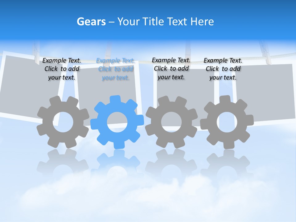 Illustration Frame Pin PowerPoint Template