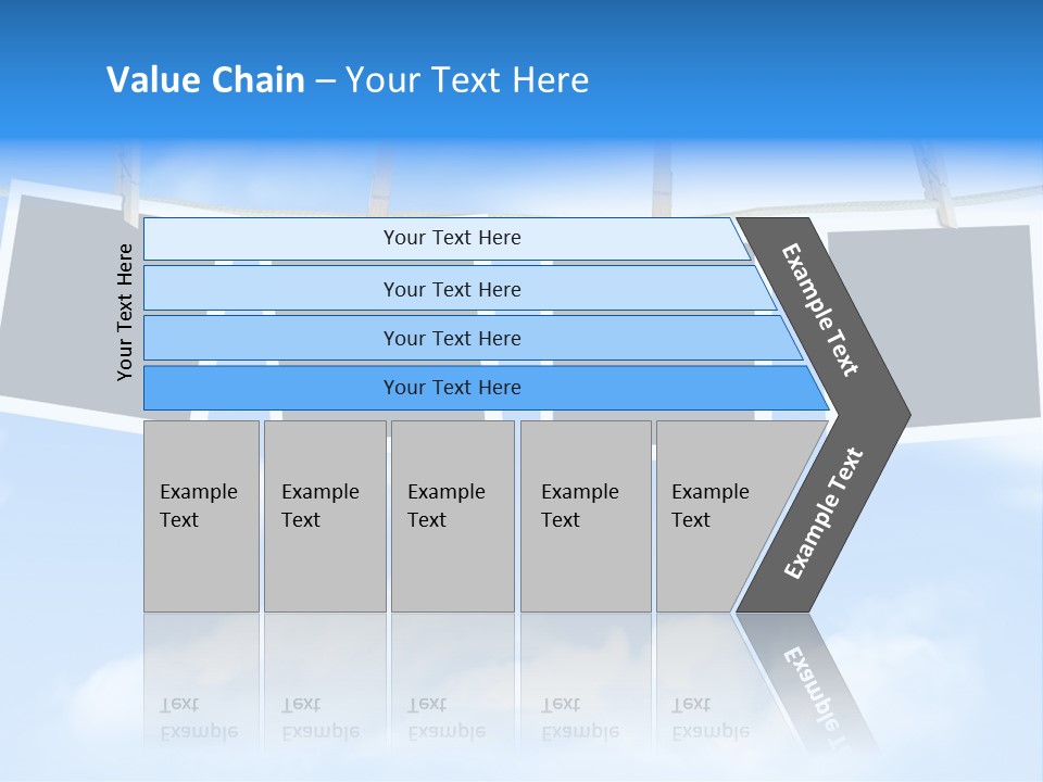 Illustration Frame Pin PowerPoint Template