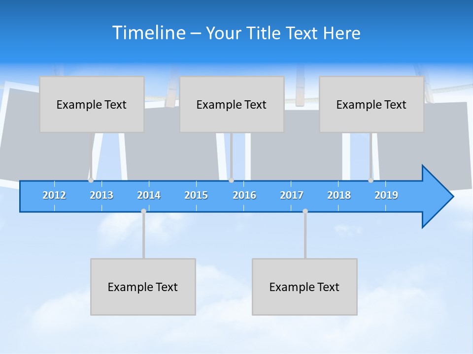Illustration Frame Pin PowerPoint Template