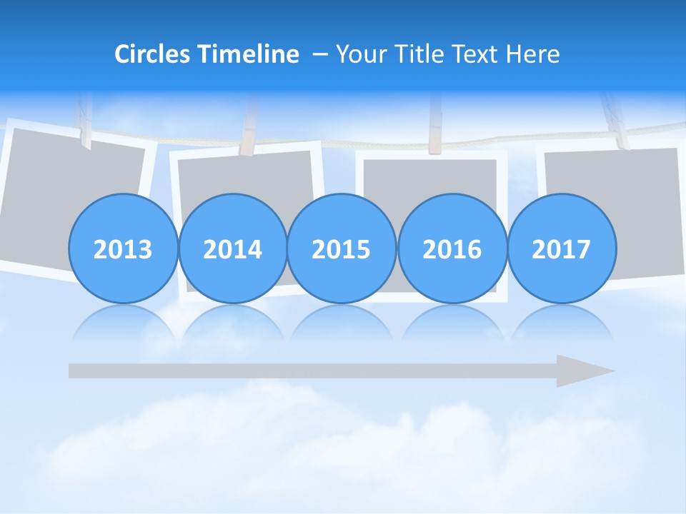 Illustration Frame Pin PowerPoint Template