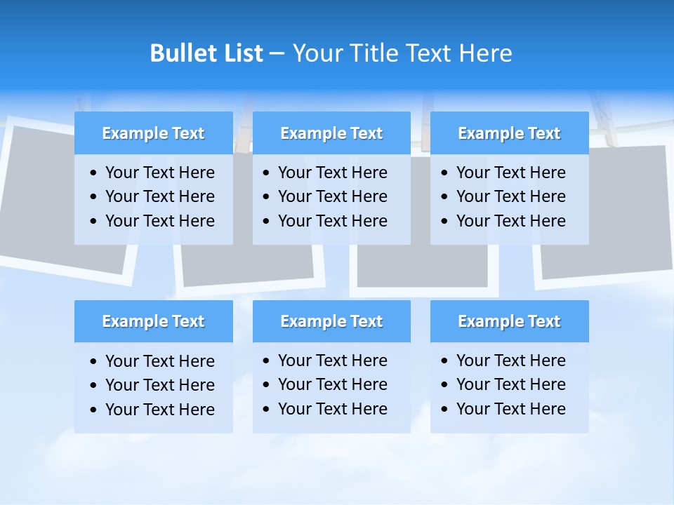 Illustration Frame Pin PowerPoint Template
