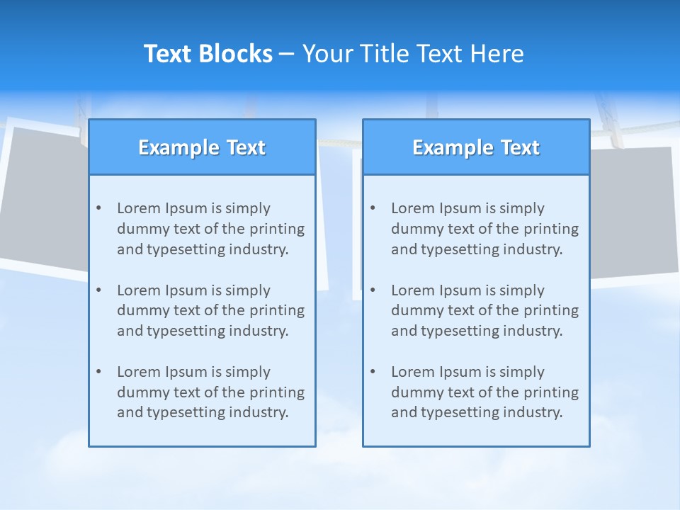 Illustration Frame Pin PowerPoint Template