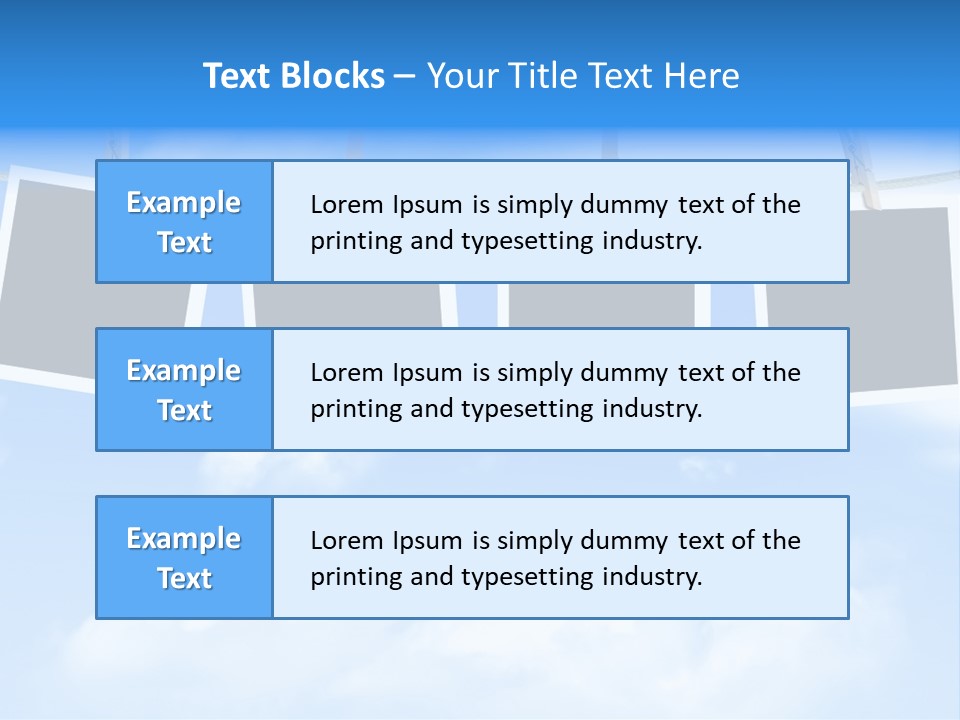 Illustration Frame Pin PowerPoint Template