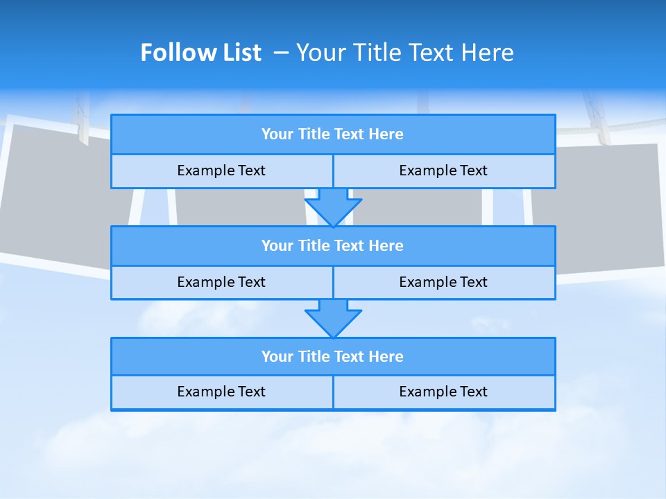 Illustration Frame Pin PowerPoint Template