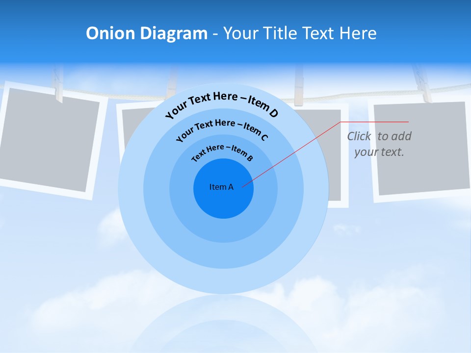 Illustration Frame Pin PowerPoint Template