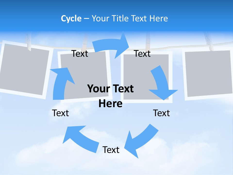 Illustration Frame Pin PowerPoint Template