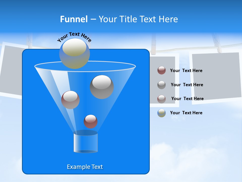 Illustration Frame Pin PowerPoint Template