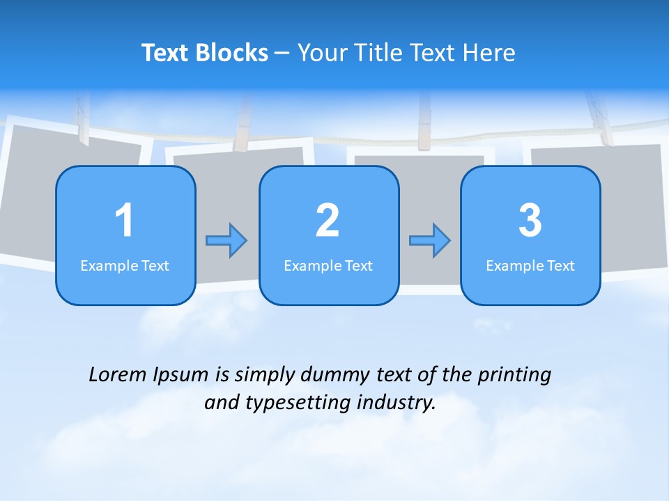 Illustration Frame Pin PowerPoint Template