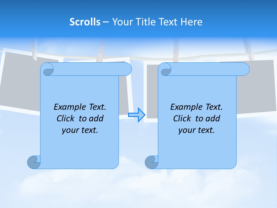 Illustration Frame Pin PowerPoint Template