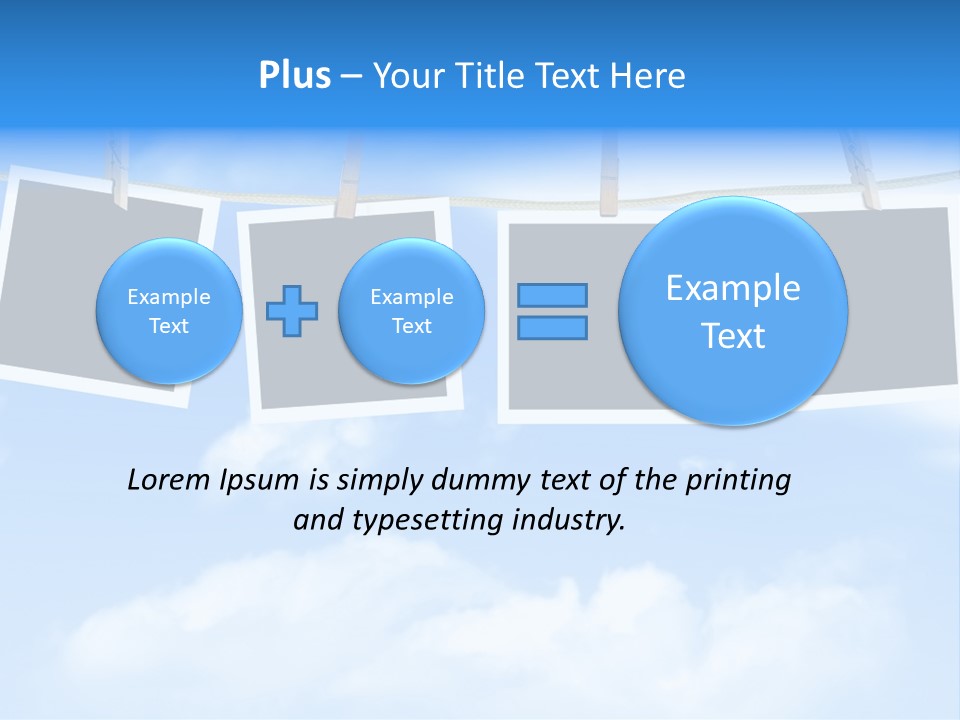 Illustration Frame Pin PowerPoint Template