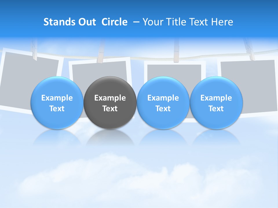 Illustration Frame Pin PowerPoint Template