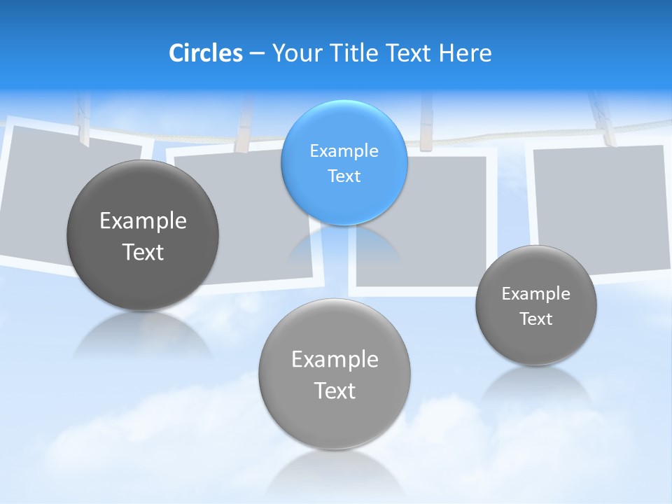 Illustration Frame Pin PowerPoint Template