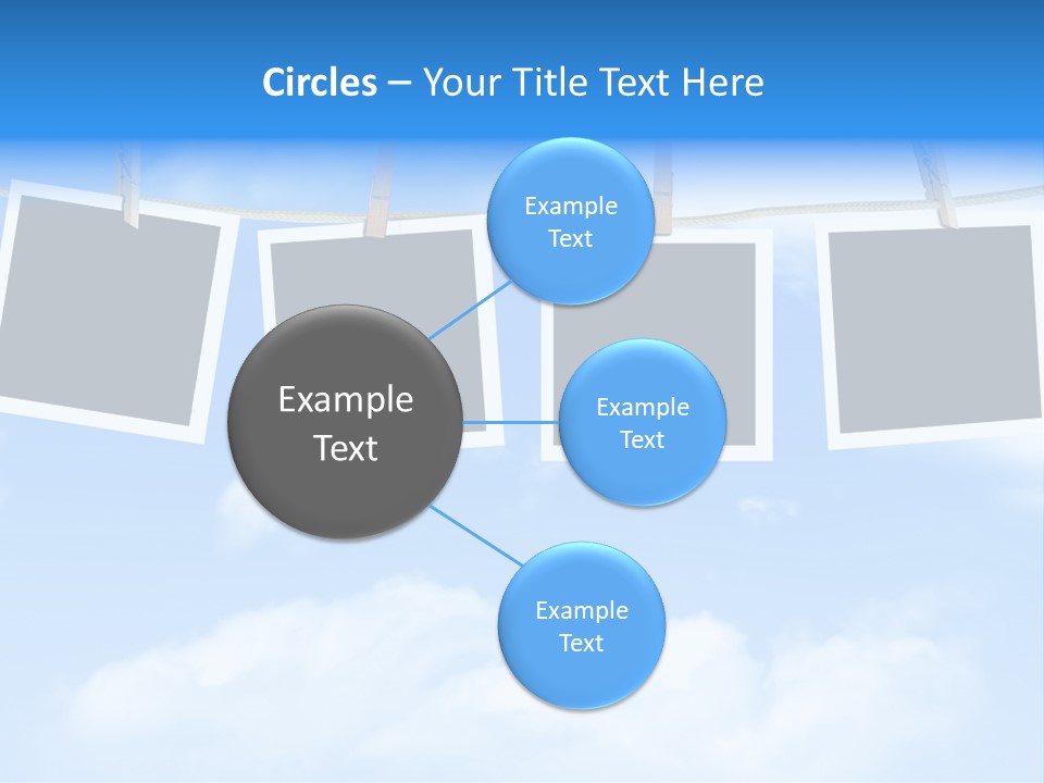 Illustration Frame Pin PowerPoint Template