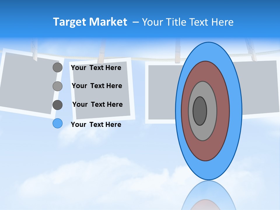 Illustration Frame Pin PowerPoint Template