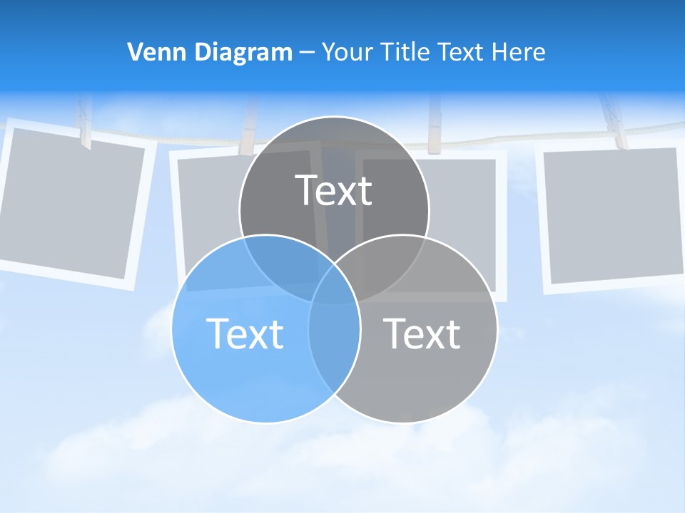 Illustration Frame Pin PowerPoint Template