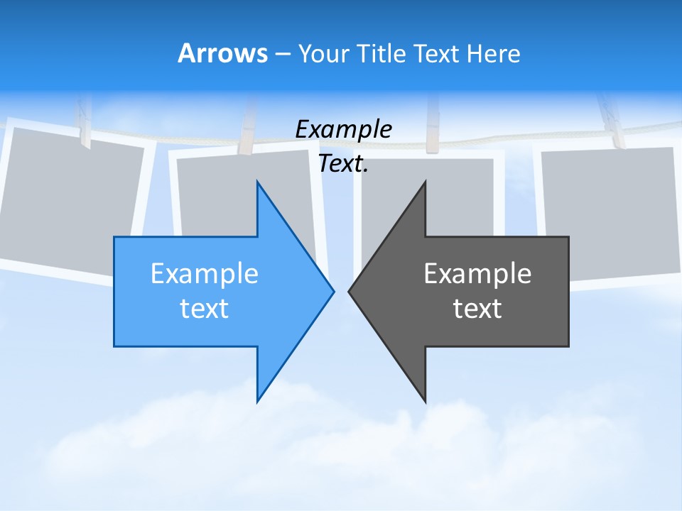 Illustration Frame Pin PowerPoint Template
