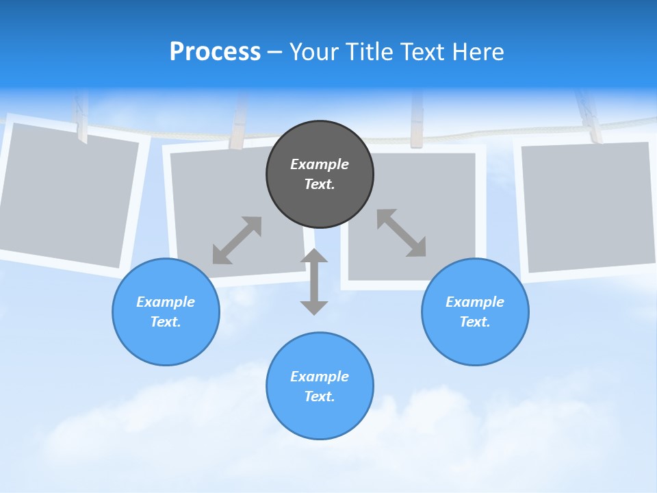 Illustration Frame Pin PowerPoint Template