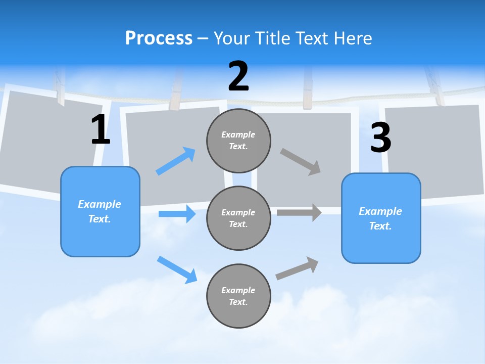 Illustration Frame Pin PowerPoint Template