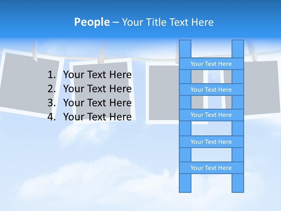 Illustration Frame Pin PowerPoint Template