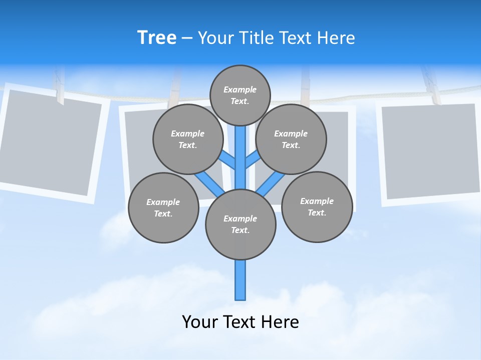 Illustration Frame Pin PowerPoint Template