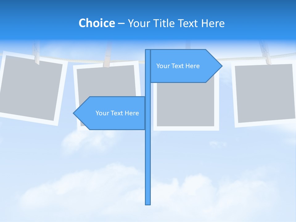 Illustration Frame Pin PowerPoint Template