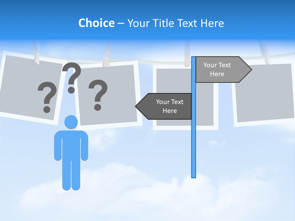 Illustration Frame Pin PowerPoint Template