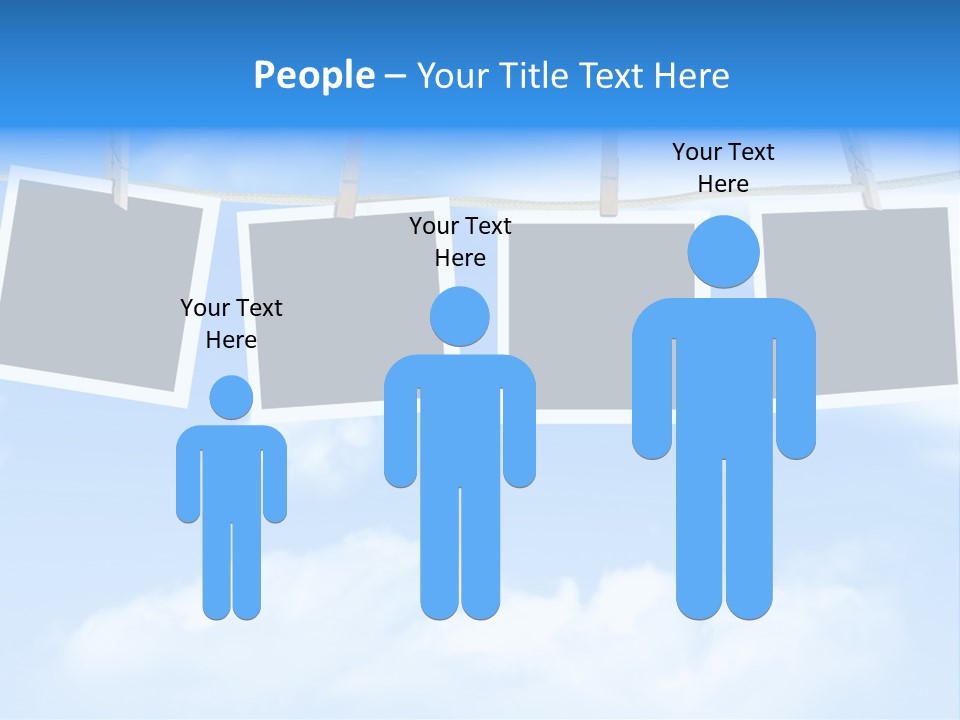 Illustration Frame Pin PowerPoint Template