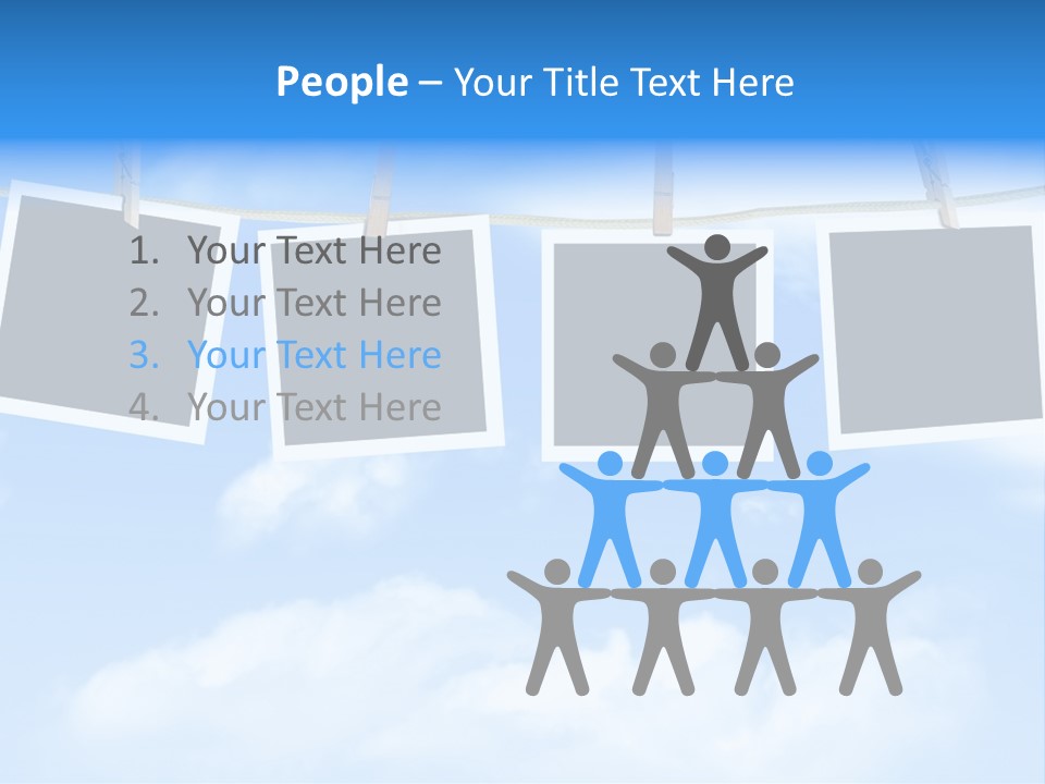 Illustration Frame Pin PowerPoint Template