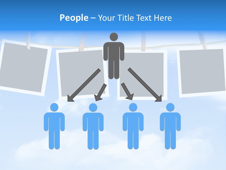 Illustration Frame Pin PowerPoint Template