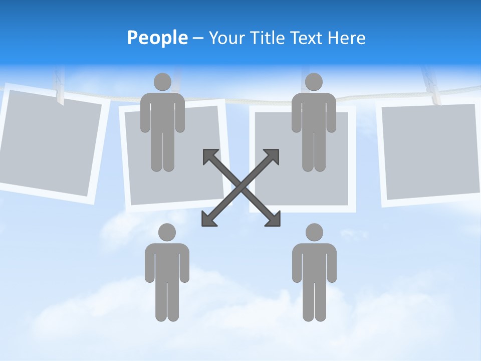 Illustration Frame Pin PowerPoint Template