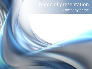 Smoke Wave Art PowerPoint Template