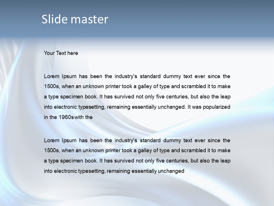 Smoke Wave Art PowerPoint Template