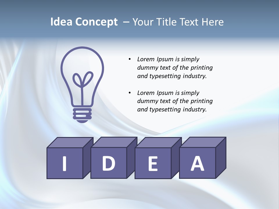 Smoke Wave Art PowerPoint Template