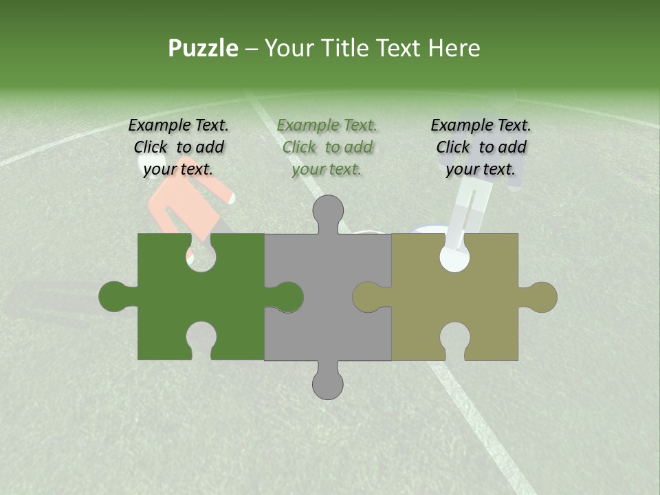 Sport Green Number PowerPoint Template