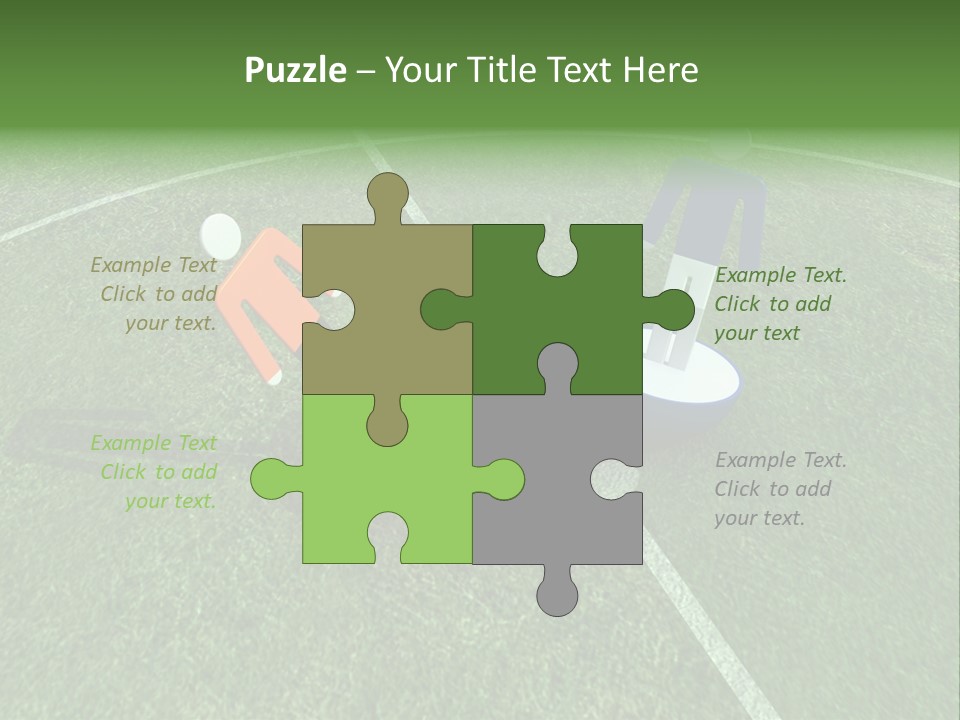 Sport Green Number PowerPoint Template