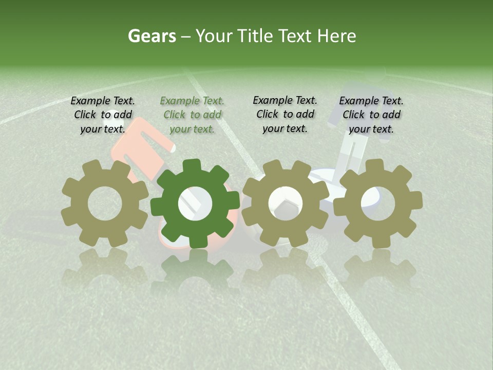 Sport Green Number PowerPoint Template