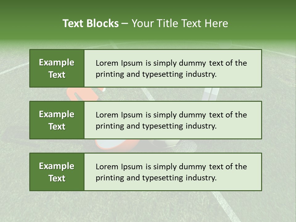 Sport Green Number PowerPoint Template