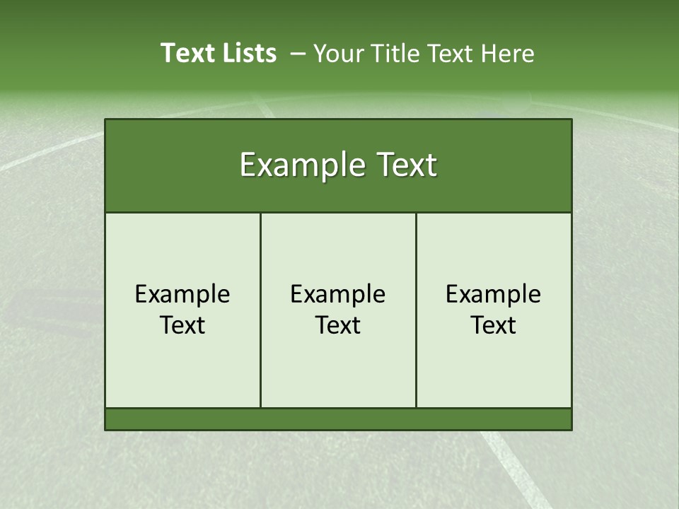 Sport Green Number PowerPoint Template