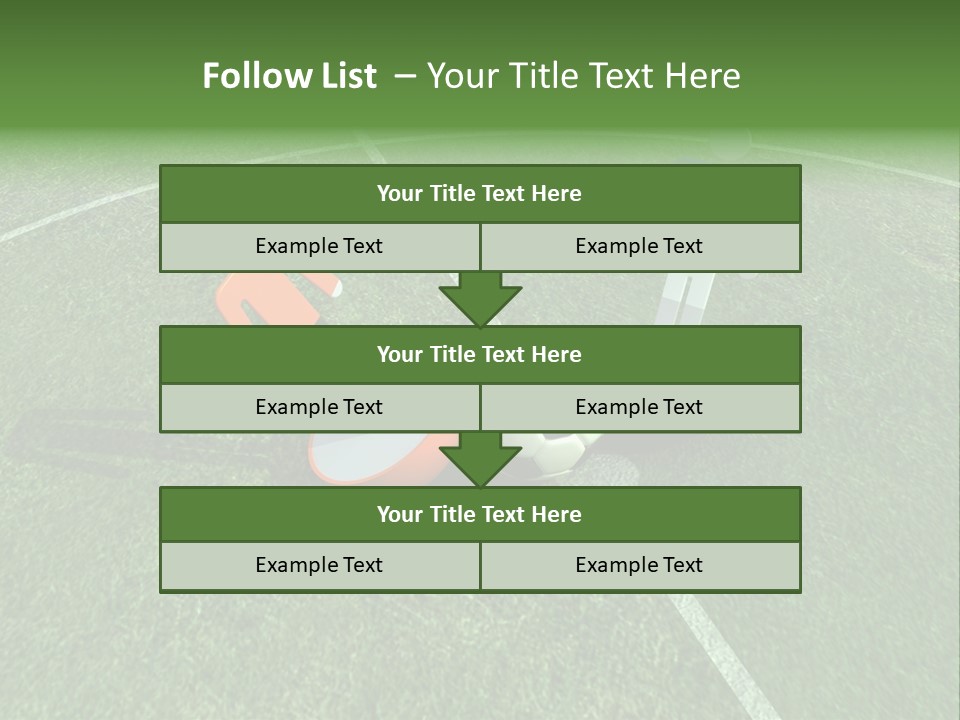 Sport Green Number PowerPoint Template