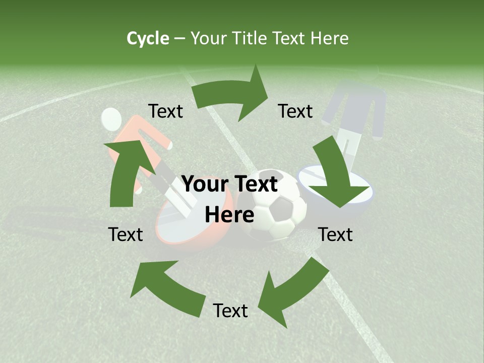 Sport Green Number PowerPoint Template