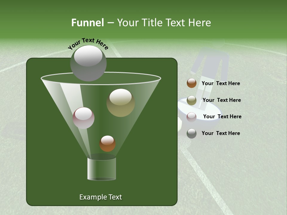 Sport Green Number PowerPoint Template