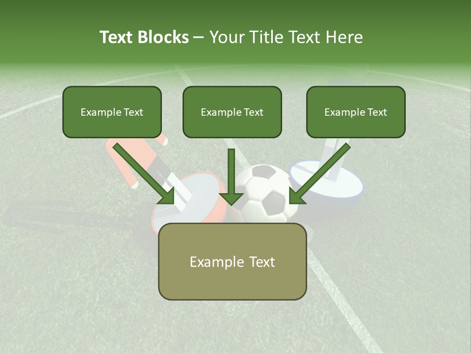 Sport Green Number PowerPoint Template