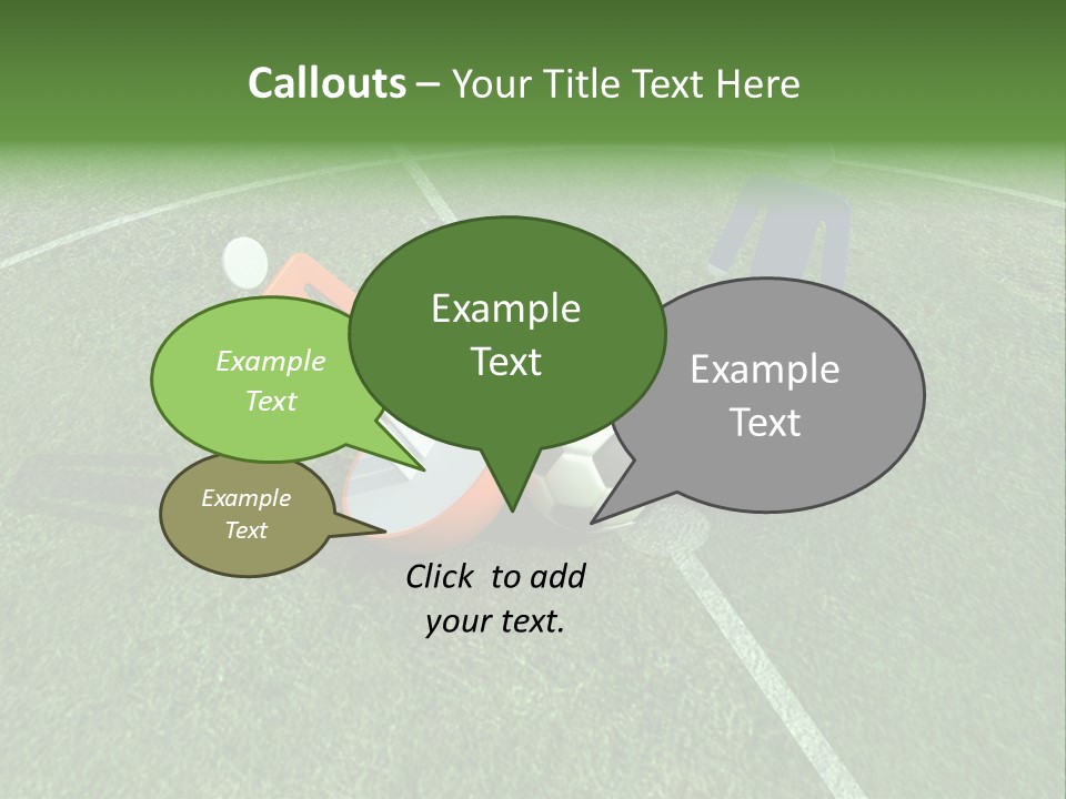 Sport Green Number PowerPoint Template