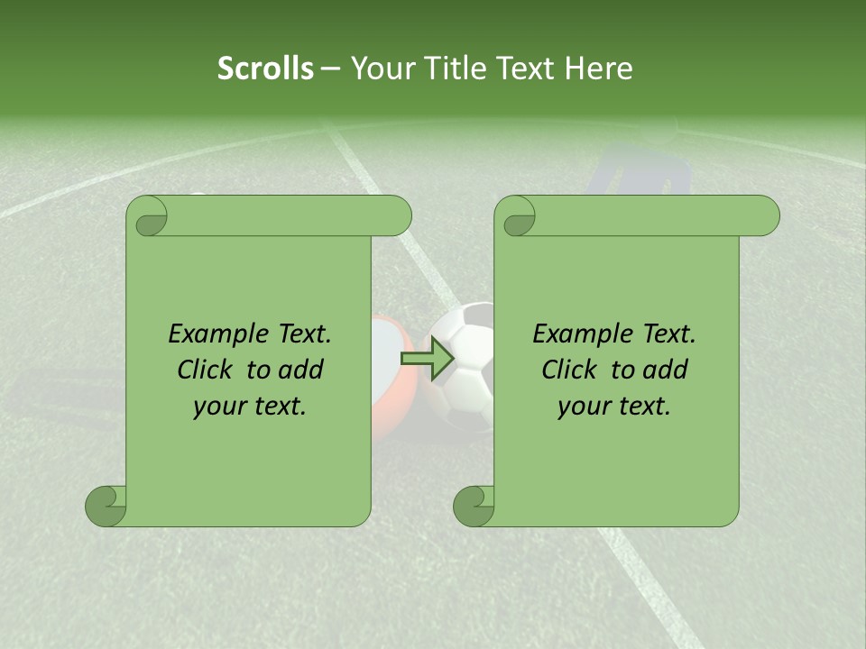 Sport Green Number PowerPoint Template